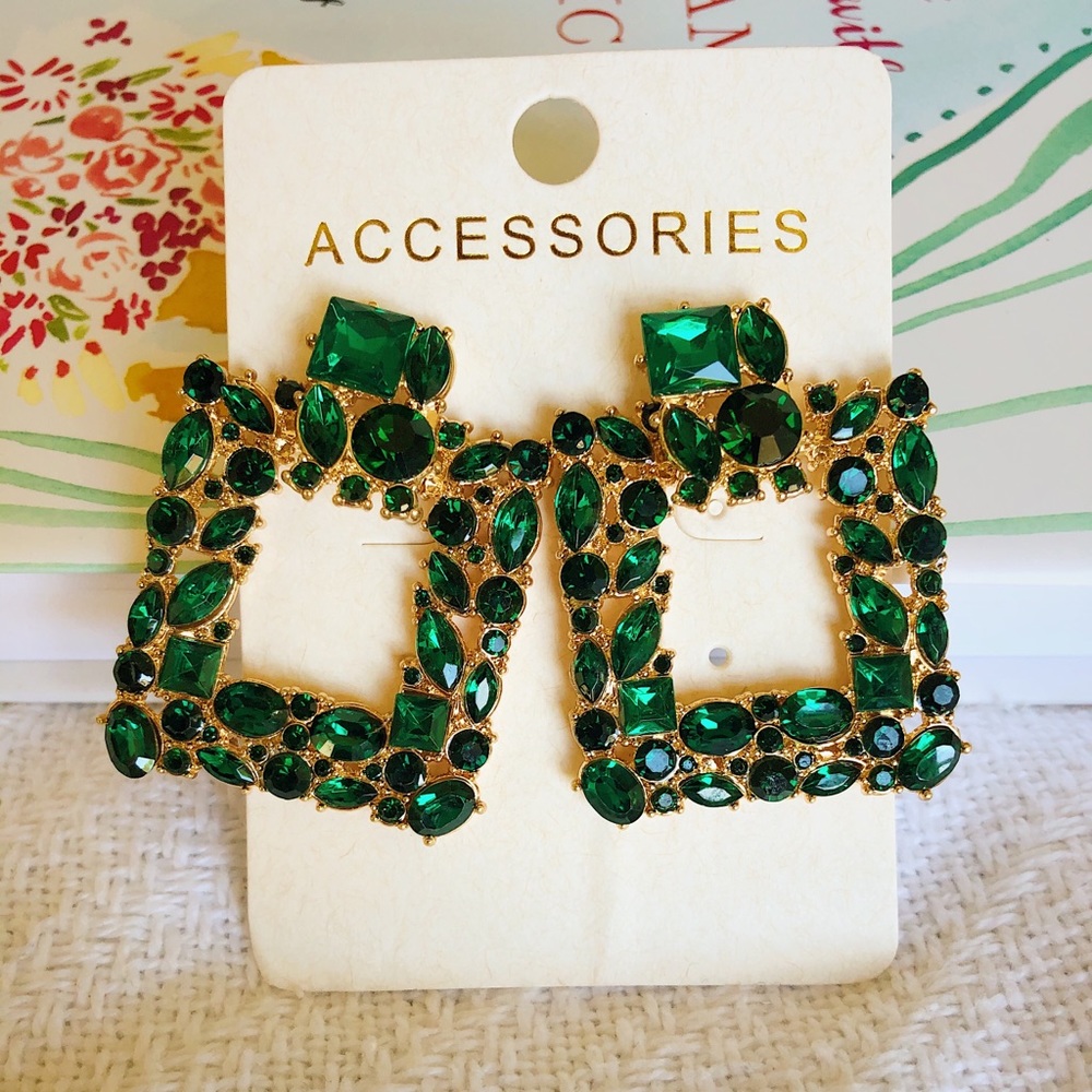 Crystal drop earrings